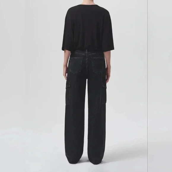 AGOLDE Minka Cargo Wide Leg Jeans In Spider - Picture 3 of 15